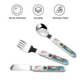 thumbnail image 3 of Zufioo A Funny Little Dalmatian Puppy Print Children's Knife, Fork and Spoon Three-Piece Set, Toddler Safety Cutlery with Outer Box Suitable for Home and Kindergarten Use, 3 of 8
