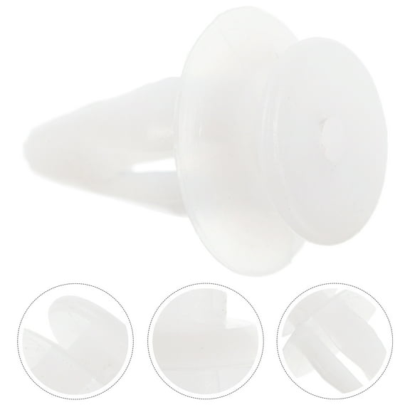 Hytrove License Plate Fasteners 50Pcs Car Door Panel Clips White Plastic For Car Owners And Mechanics