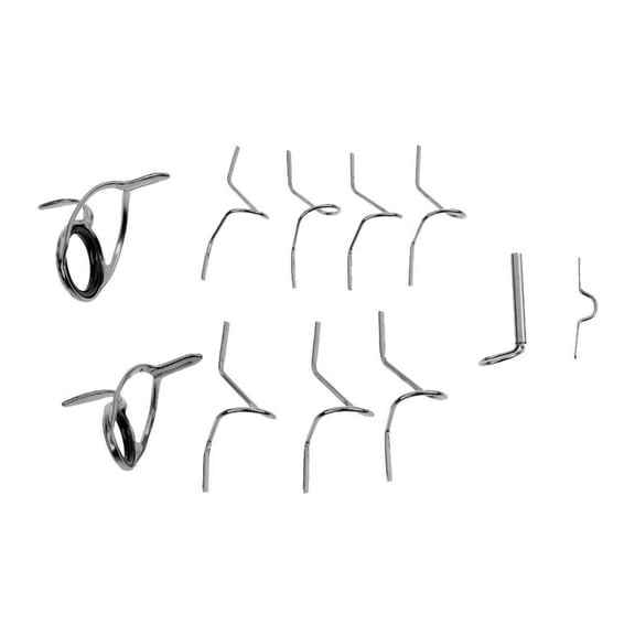 Steel Fly Fishing Rod Guide Tip Repair Set DIY Eye Rings Different Size