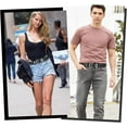 thumbnail image 4 of Grommet Leather Belt with Detachable Chain Women Men Punk Rock Waist Belts for Jeans Pants, 4 of 6