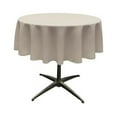 thumbnail image 1 of Nappe en popeline de polyester LA Linen TCpop58R-GrayLgtP41, gris clair - 58 po Ronde, 1 of 1