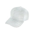 thumbnail image 1 of Top Headwear Pearl Rhinestone Bling Baseball Cap - White, 1 of 1