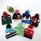 thumbnail image 3 of Gorro de punto con patrón de dibujos animados para niños, gorro navideño con suéter LED, Papá Noel, alce, regalo de Navidad para niños, suministros de Año Nuevo, 2024, 3 of 4