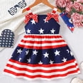 thumbnail image 2 of CAUYDY Baby Girl Dresses Toddler Girls 4th of July Straps Dress American Flag Stars Striped Sundress Independence Day Outfits 6 12 18 Months 2T 3T 4T (Sizes 6-12 Months,Watermelon Red), 2 of 9