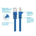 thumbnail image 3 of Monoprice Cat6A Ethernet Patch Cable - 1 Feet - Blue | Snagless RJ45, Stranded, 550Mhz, STP, Pure Bare Copper Wire, 10G,26AWG, 3 of 6