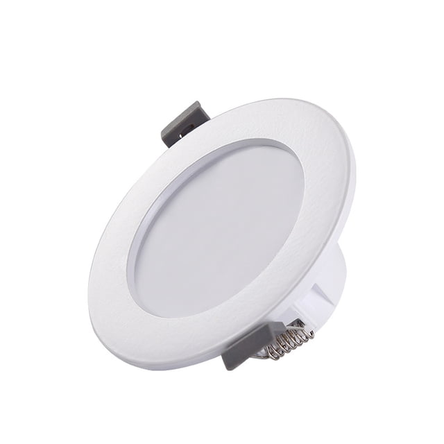 Foco empotrable LED, súper plano, lámpara de techo redonda plana empotrada, lámpara de incandescencia equivalente a 12 W, luz neutra, adecuada para el ba?o y la sala de estar LingWen 8390612169663