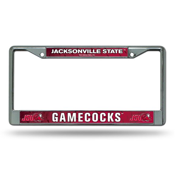 Jacksonville State Gamecocks NCAA Chrome Metal License Plate Frame