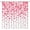 Ombre Pink, variant on Valentine''s Day Shower Curtain Red Heart Tree Sweet Love Romance Valentines Home Decor Fabric Bathroom Curtain Set with Hooks(70" WX70 H)