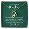 thumbnail image 4 of To My Daughter This Necklace From Mom Forever Necklace w Message Card, 4 of 20
