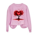 thumbnail image 4 of Valentines Sweatshirt, Women's Valentine's Day Printed Sweatshirt, Long Sleeve Crewneck Sweatshirts Women's Round Neck Printed Long Sleeved Tops Sweatshirt, 4 of 4