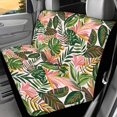 thumbnail image 2 of FUIALDOLG Tropical Leaves Rear Bench Seat Covers with SUV Sedan, Comfortable Dustproof Stretch Waterproof Back Seat Protectors (2 Pack), 2 of 7