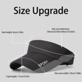 thumbnail image 7 of Lispipm Women and Men Summer Visors Caps Quick Drying Tennis Running Hat Stretchy Empty Top Beach Sports Baseball Cap Black, 7 of 7