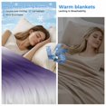 thumbnail image 2 of Gray Purple Cooling Blanket, Lightweight Breathable Summer Throw Blanket with Double Sided Cold Effect, Modern Gradient Geometric Picnic Beach Blankets Bed Sheet for Hot Sleepers 50"x60", 2 of 8