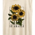 thumbnail image 3 of Instant Message - Vintage Sunflowers Se Amable Short Sleeve Graphic T-Shirt, 3 of 6