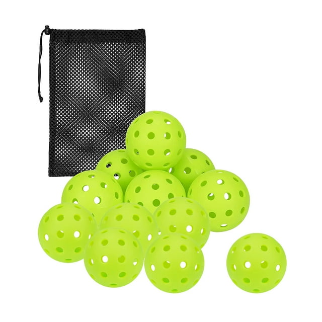 QualitChoice Balles de Pickleball LED 74mm pour Expérience de Jeu Nocturne Balles à Fort Rebond Jeux Extérieurs Durables et Robustes Réutilisables