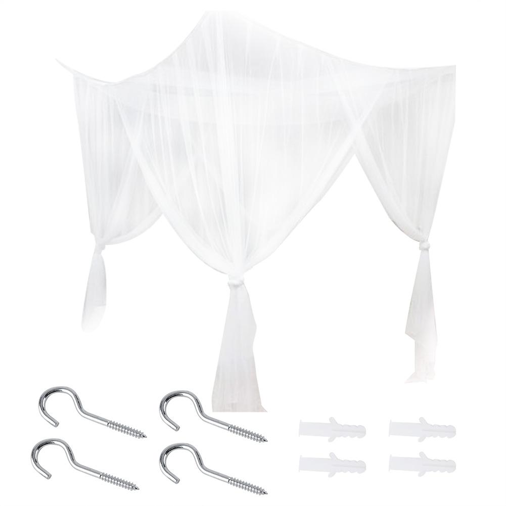 Canopy Mosquito Net, 4 Corner Post Bed Canopy Mosquito Net Full Queen King Size Bedding