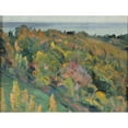thumbnail image 3 of Mikhail Nesterov 24x19 Black Modern Framed Museum Art Print Titled - Landscape Study (1919), 3 of 5