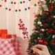 thumbnail image 1 of Christmas Cut Red Berry Artificial Flower Decoration, 1 of 6