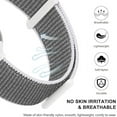 thumbnail image 3 of ZSOU 3 Pack Nylon Velcro Fitness Watch Bands for Apple Watch 42mm(Series 1-3)/44/45/46/49mm - Black, Leopard, White, 3 of 4