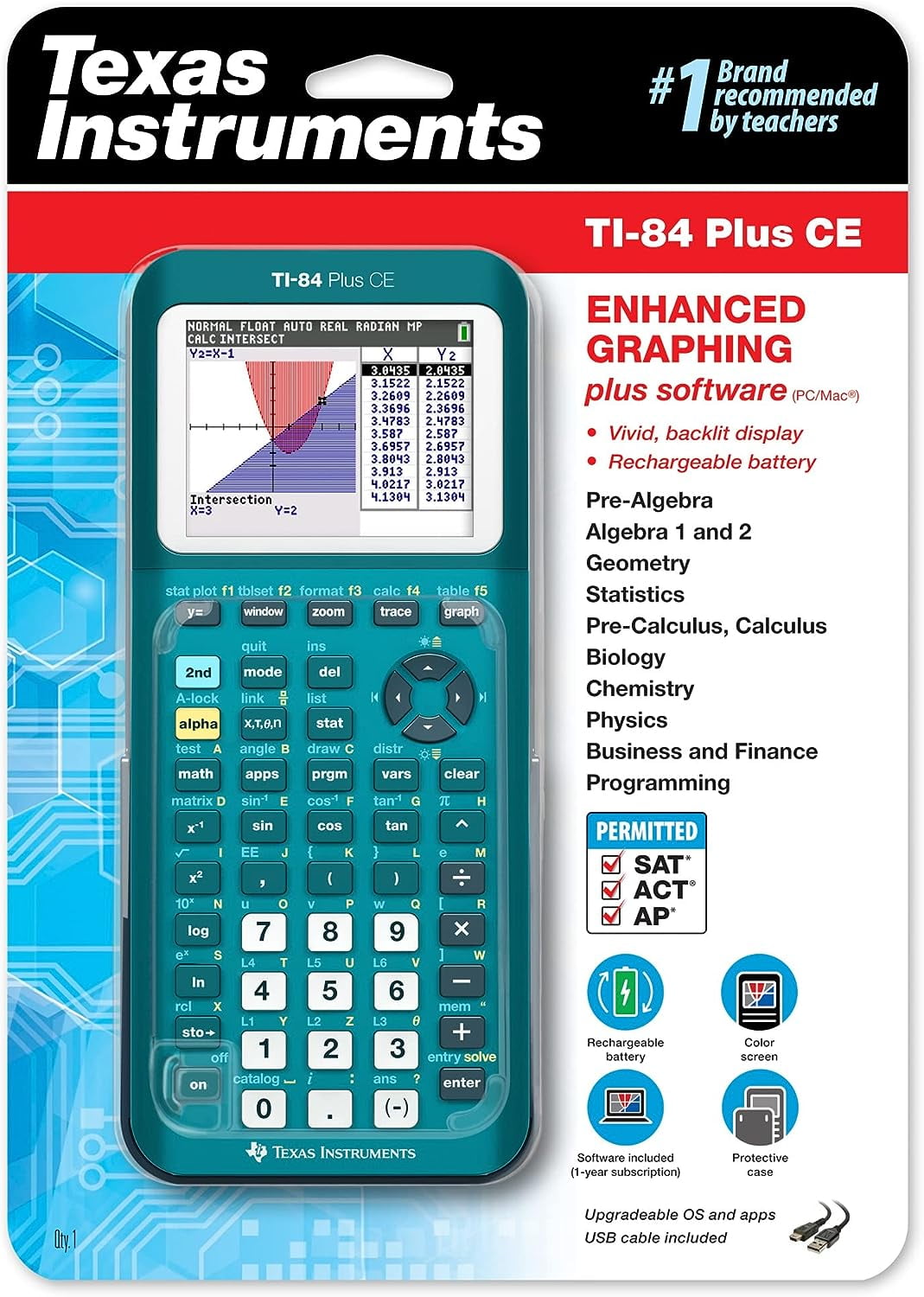 Texas Instruments TI-84 Plus CE Graphing Calculator for Texas Instruments TI-84 Plus CE Graphing Calculator for