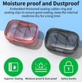 thumbnail image 6 of LZLINGMEI  2PCS  3 Compartment Small Pill Box,Travel Pill Organizer for Pocket Purse,Daily Portable Medicine Box(Black + Orange), 6 of 12