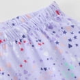 thumbnail image 5 of larppty Womens Cotton Pajama Sets Short Sleeve Top With Capri Pants 2 piece sets for Women Soft Pajamas Lounge Set（Purple，XL）, 5 of 5