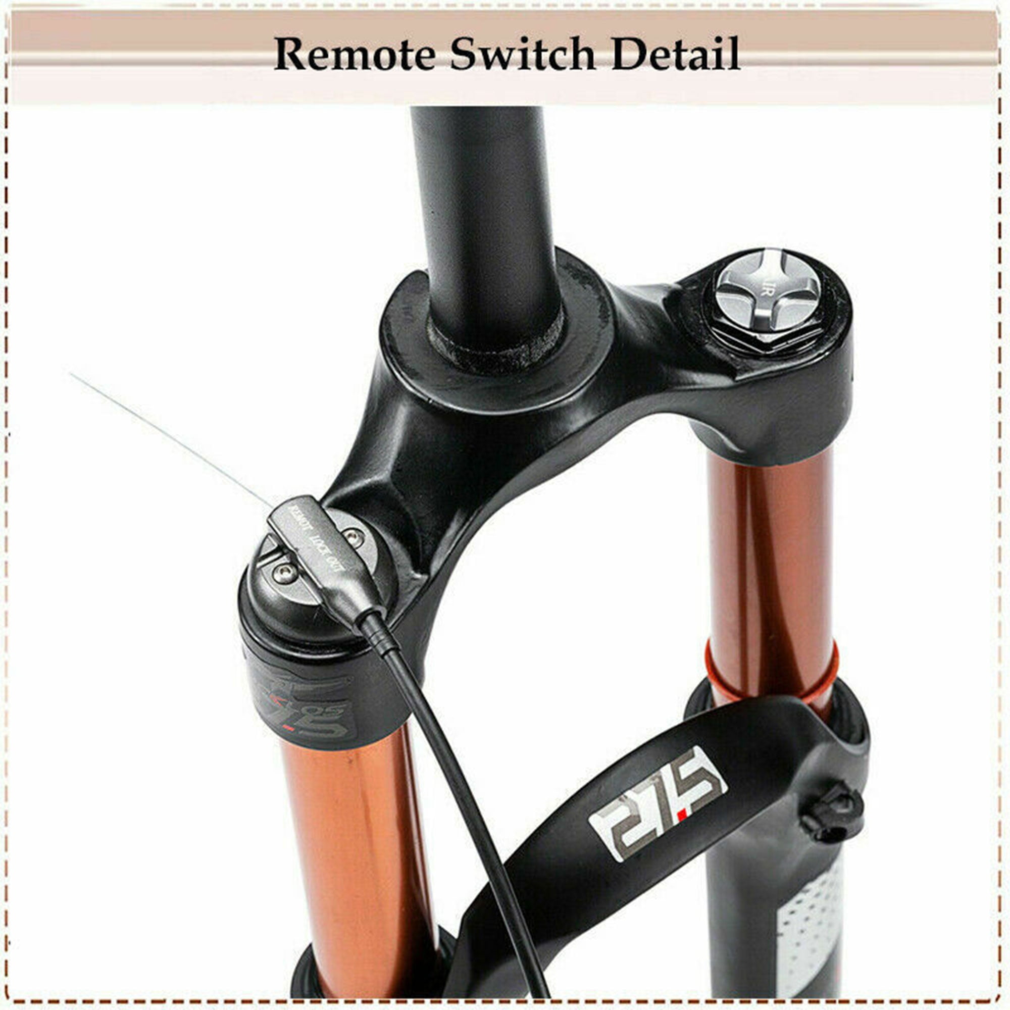 Buy BUCKLOS Bicycle Air Suspension Fork Manual/Remote Straight