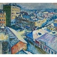 thumbnail image 2 of Wassily Kandinsky 16x15 Gold Ornate Wood Frame and Double Matted Museum Art Print Titled - Zubovsky Platz (1916), 2 of 4