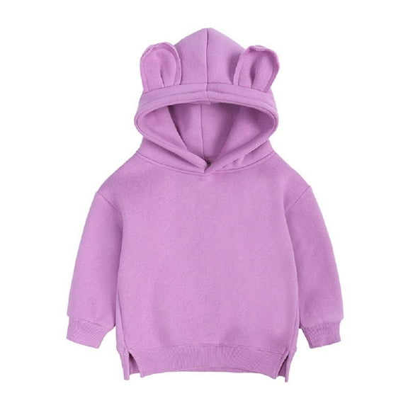 Esaierr 4-12Y Hoodie Sweatshirt for Toddlerr Kids Hooded Sweatsuit Long Sleeve brushed plush top Loose fitting Spring Autumn Pullover Sweatsuit