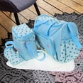 thumbnail image 4 of 4 in 1 Multi functional Car Pattern Large Capacity Baby Diaper Changing Pad Travel Mommy Bag Tote Set (Sky Blue), 4 of 8