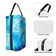 thumbnail image 3 of Goofa Blue Shell Printed Toiletry Bag with Handle,Large Capacity Travel Makeup Cosmetic Bag for Women, Carry on Airport Airline Compliant Bag, 3 of 9