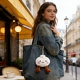 thumbnail image 4 of Llavero de bollo al vapor – Llavero de peluche suave con forma de bollo Bao, colgante Kawaii para bolso, lindo regalo con temática de comida para niñas y mujeres., 4 of 6