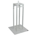 thumbnail image 4 of (2) ProX Flex Totem TV White Folding Steel Adjustable Stage Podium Totems with DJ Facade Table Station Package, 4 of 9