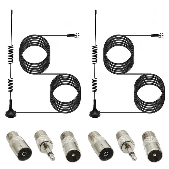 Lot Magnetic Base Indoor Digital Radio FM Antenna AM HD F Type Stereo Receiver