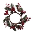 thumbnail image 5 of FVDPWYE Christmas Candle Ring Handcrafted Decoration for Birthday Door Anniversaries Stylish A, 5 of 9