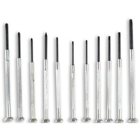 11 Piece Small Precision Screwdriver Set with Plastic Case (GRID: (Race Driver Grid Best Teammate)