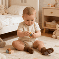 thumbnail image 4 of Toddler Non Slip Cotton Crew Socks with Anti-slip Dots for Infant Baby Boys Girls, 4 of 7