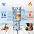 thumbnail image 4 of Double-Walled Dog Lover Coffee Tumbler 40oz - Durable Stainless Steel Mug with Handle & Straw - Cute Gift for Women, 4 of 7