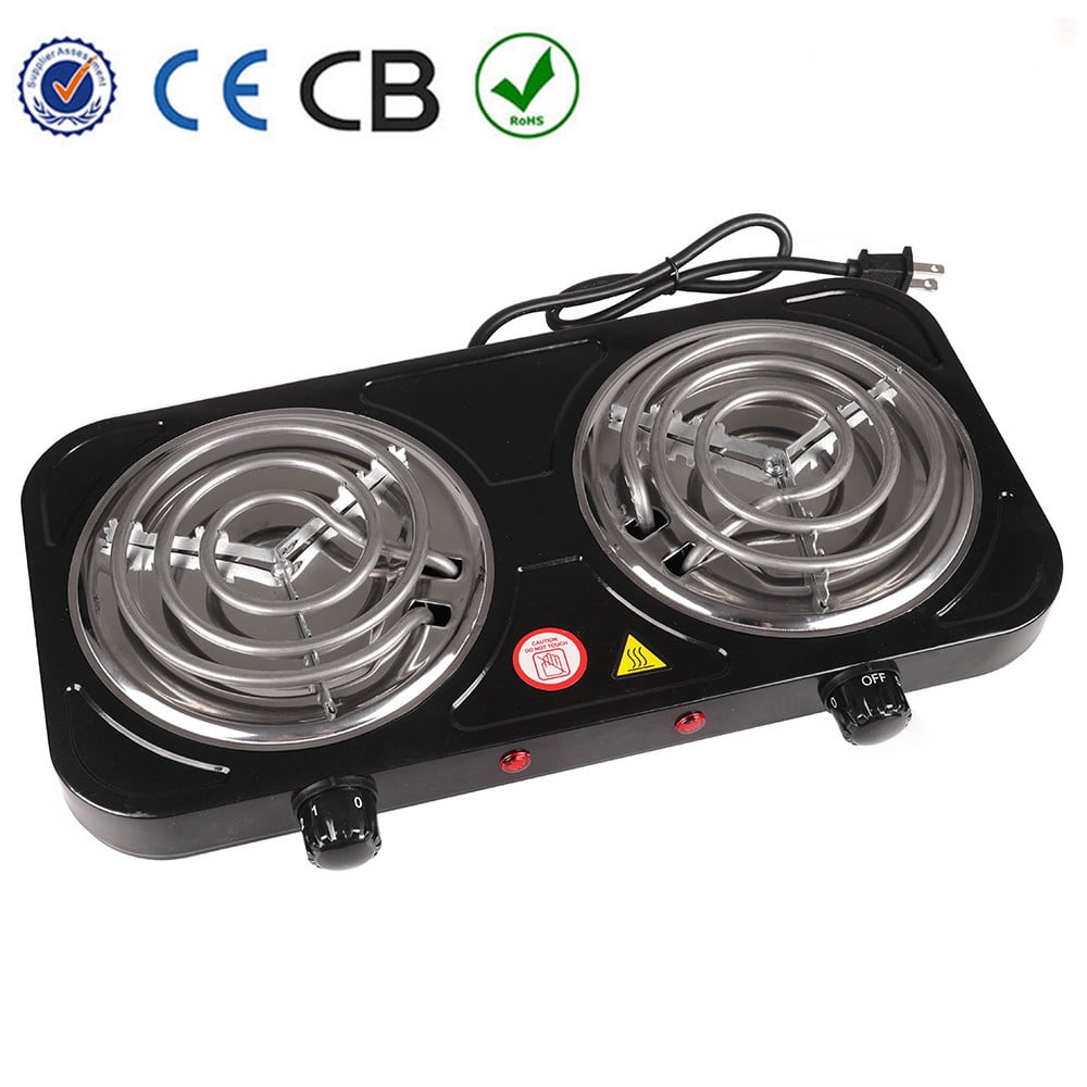 2000W PORTABLE DOUBLE TWIN ELECTRIC HOT PLATE COOKING HOB COOKER HOTPLATE STOVE 