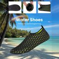 thumbnail image 5 of lnmuld Men Women Water Shoes Non Aqua Socks Solid Color for Beach Pool Surf Yoga Snorkeling Color:Green,Size:7, 5 of 6