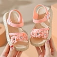 thumbnail image 6 of Gubotare Girls Sandals Little Girls Baby Girls Boys Sandals Toddler Summer Shoes Non-Slip Size 10 (Pink,Little Kids 10), 6 of 6