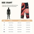 thumbnail image 2 of Salouo Colorful Floral Flamingo Print Women's Pajama Pants Casual Loose Sweatpants PJs Flowy Pants Drawstring Palazzo for Women Wide Leg Pants Lounge Pajama -X-Large, 2 of 8