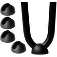 thumbnail image 1 of ZHAOCHENG Paquete de 10 protectores de silicona para patas de muebles con forma de horquilla, color negro, 10 mm, 1 of 5
