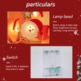 thumbnail image 3 of Guirnalda de luces navideñas con forma de muñeco de nieve: guirnalda de luces iluminadas, luces de peluche cortas para decoraciones navideñas, 3 of 5