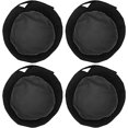 thumbnail image 5 of Set of 4 Black Chef Hats Adjustable Kitchen Toque Elastic Band One Size Black Breathable Mesh Top, 5 of 5