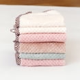 thumbnail image 3 of HEVIRGO Kitchen Washcloths Super Absorbent Cleaning Cloth Car Dishwashing Hangable Rag Soft Towel, Pink, 3 of 8