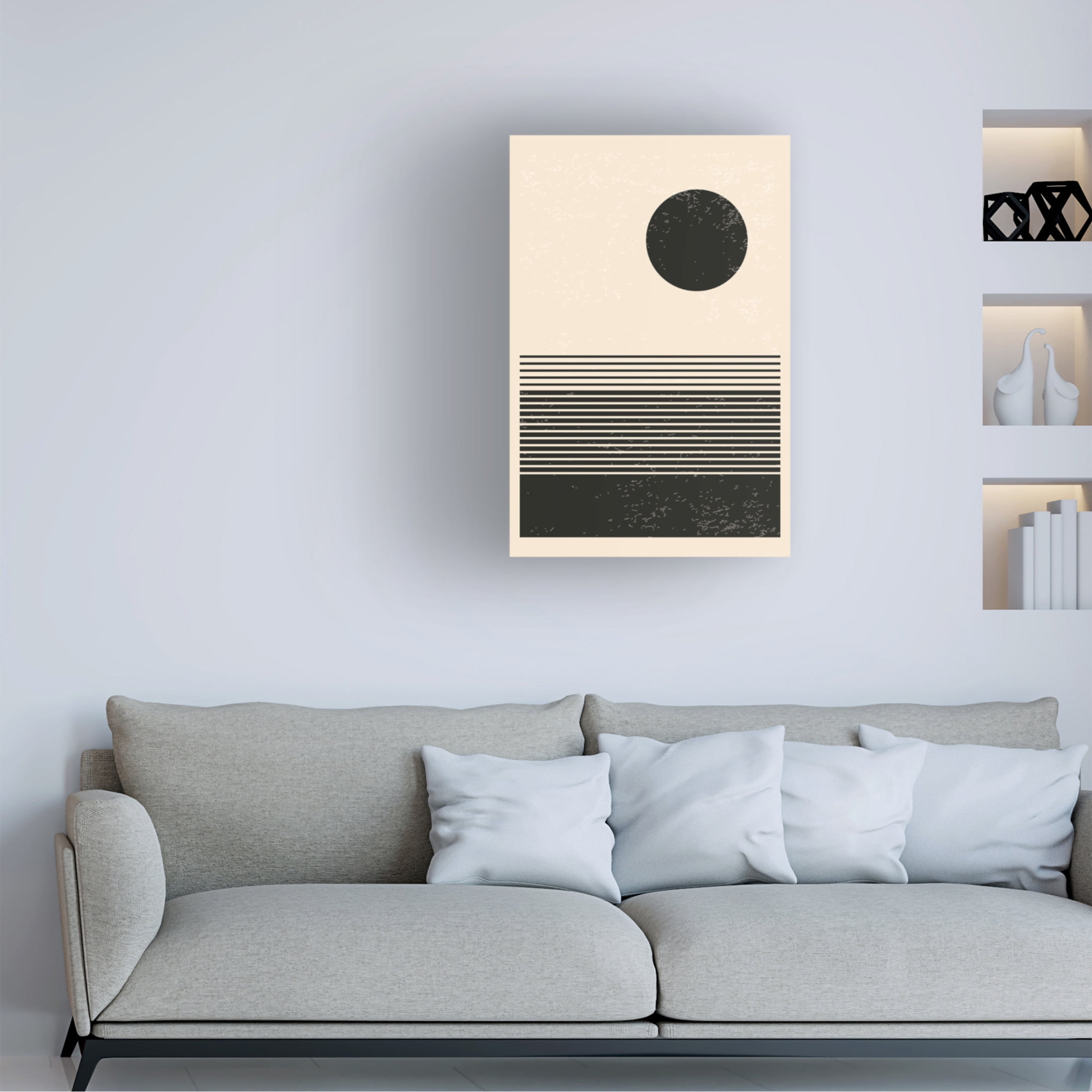Trademark Fine Art jay stanley  Minimal Abstract Series 9 Canvas Wall Art