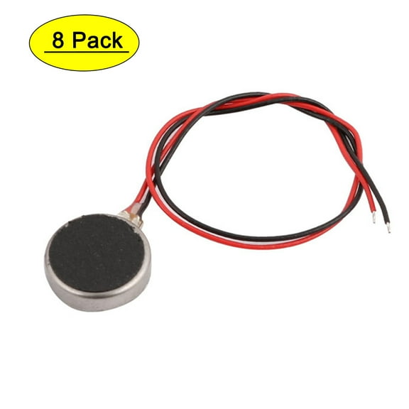 8Pcs DC 3V 12000RPM 10mm x 2.7mm Coin Micro Vibration Motor for Cell Phone