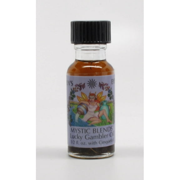 Suns Eye Lucky Gambler Herbal Fragrance Oil - 1/2 Ounce Bottle