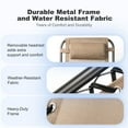 thumbnail image 6 of Nazhura Adjustable Zero Gravity Chair with Pillow and Cup Holder - Set of 2 Khaki, 6 of 8